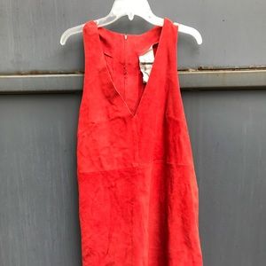 Free People Retro Love Suede Swing Dress